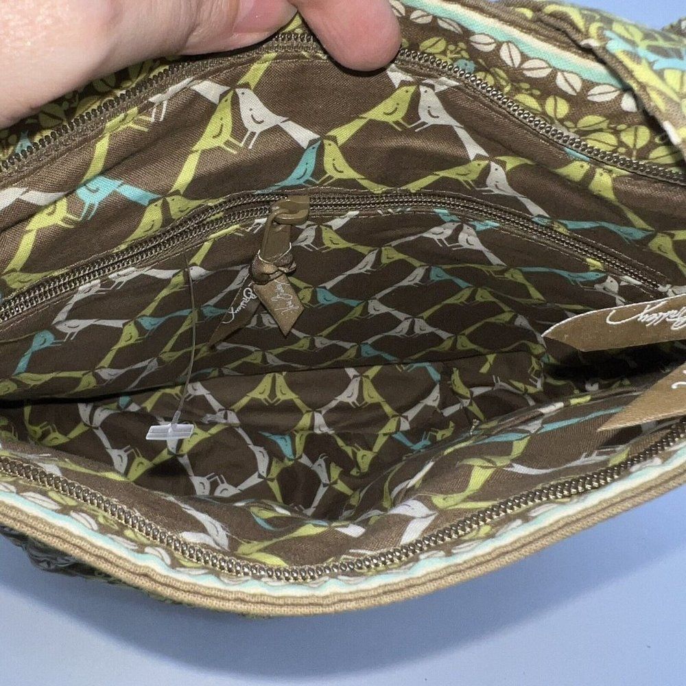Vera Bradley Sittin in a Tree Shoulder Bag Tote Retired Color Blue Birds Purse - Picture 2 of 3